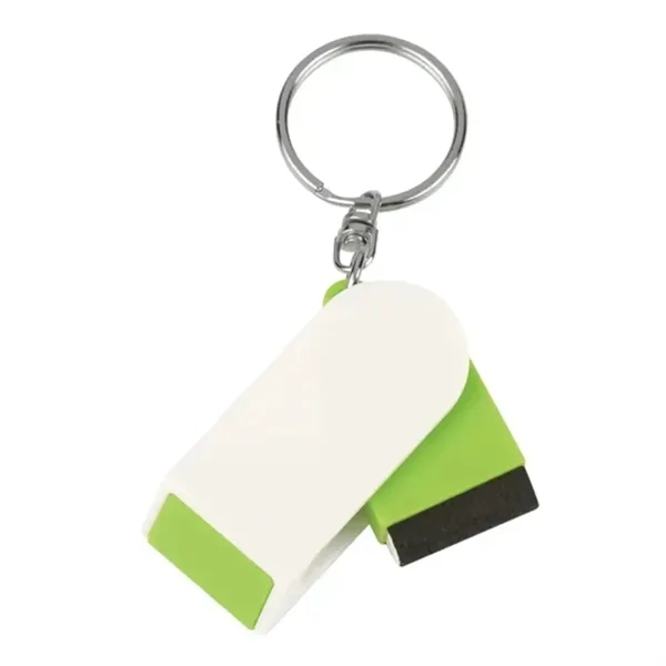 Slide-Out Phone Stand and Screen Cleaner Keychain - Slide-Out Phone Stand and Screen Cleaner Keychain - Image 1 of 6