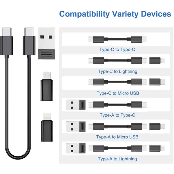 60W Fast Charging 5 in 1 Data Cable - 60W Fast Charging 5 in 1 Data Cable - Image 2 of 7
