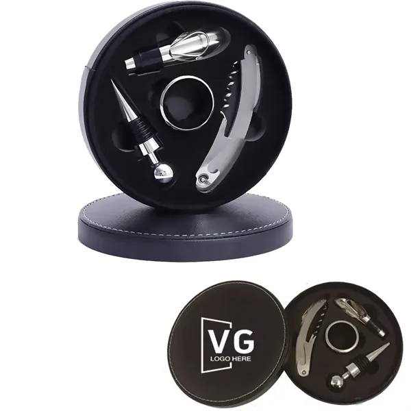 4 PCS Wine Bottle Opener Gift Set - 4 PCS Wine Bottle Opener Gift Set - Image 0 of 1