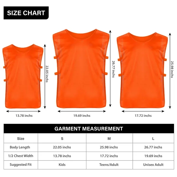 Unisex Custom Training Pinnies With Elastic Side - Unisex Custom Training Pinnies With Elastic Side - Image 3 of 19