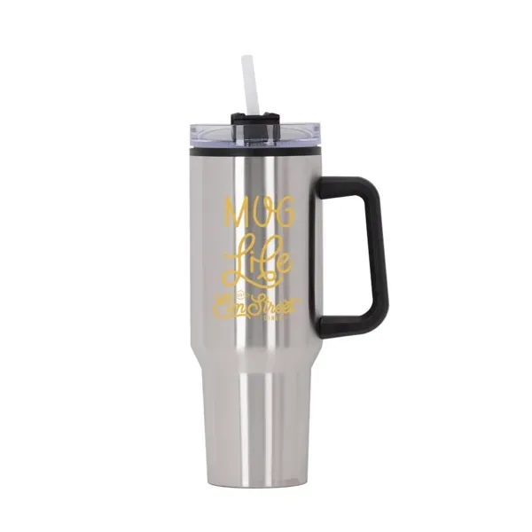 Behemoth 40 oz. Hugo Plastic Interior Stainless Steel Travel - Behemoth 40 oz. Hugo Plastic Interior Stainless Steel Travel - Image 1 of 3