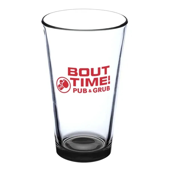 Custom Pub Crawl 16 oz Libbey Pint Glasses with Color Bottom