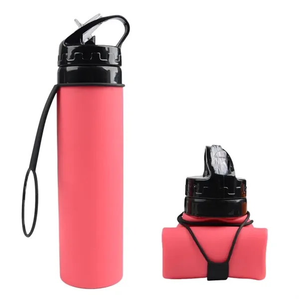 Silicone Foldable Water Bottles - Silicone Foldable Water Bottles - Image 1 of 5
