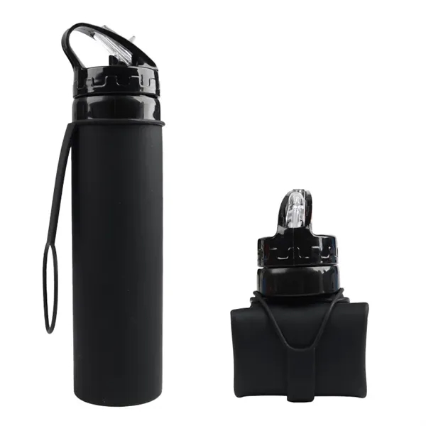 Silicone Foldable Water Bottles - Silicone Foldable Water Bottles - Image 2 of 5
