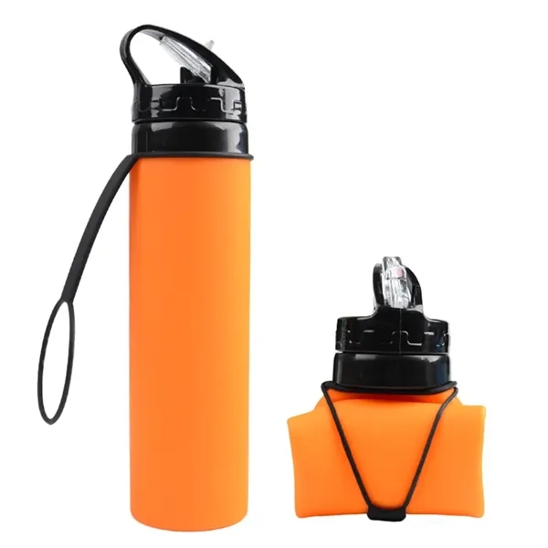 Silicone Foldable Water Bottles - Silicone Foldable Water Bottles - Image 4 of 5