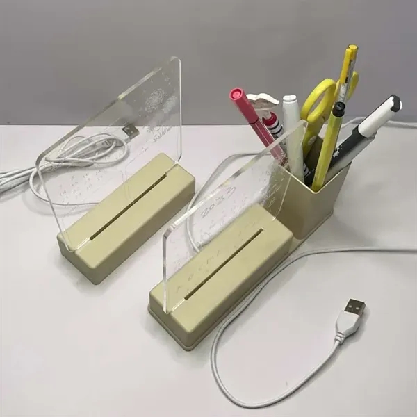 Transparent Acrylic Night Light, Calendar, Desk Gift - Transparent Acrylic Night Light, Calendar, Desk Gift - Image 3 of 3