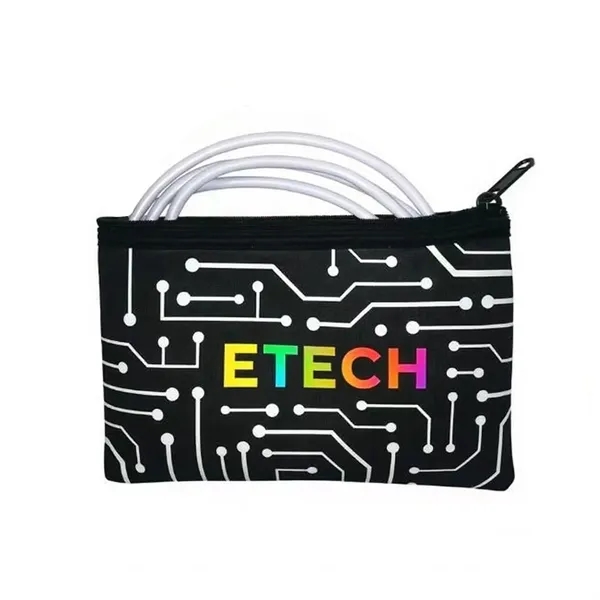 Sublimation Full Color Neoprene Zip Pouch 10" x 5" - Sublimation Full Color Neoprene Zip Pouch 10" x 5" - Image 0 of 1