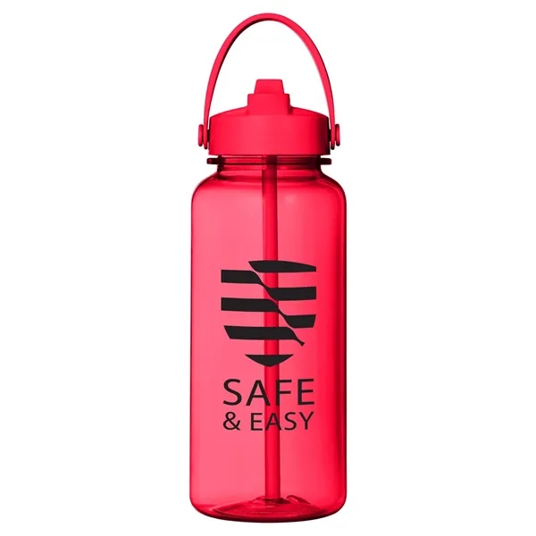 Prisma 33 oz. Tritan Bottle With Flip Up Straw - Prisma 33 oz. Tritan Bottle With Flip Up Straw - Image 6 of 10