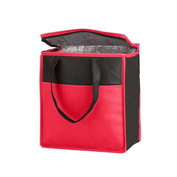 Two-Tone Flat Top Insulated Non-Woven Shopping... - Two-Tone Flat Top Insulated Non-Woven Shopping... - Image 7 of 8