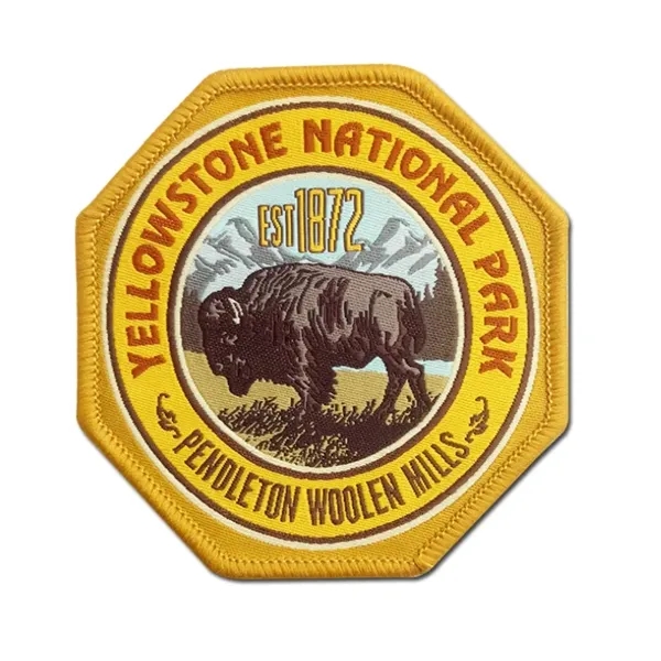 1" Custom Woven Patch with Logo - 1" Custom Woven Patch with Logo - Image 4 of 5