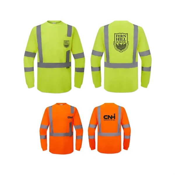 Class 3 Long Sleeve Safety T-Shirt - Class 3 Long Sleeve Safety T-Shirt - Image 0 of 7