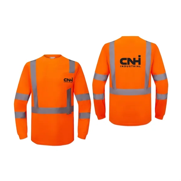 Class 3 Long Sleeve Safety T-Shirt - Class 3 Long Sleeve Safety T-Shirt - Image 1 of 7
