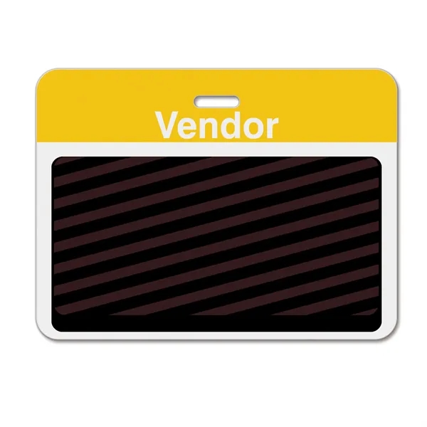 2-Part Expiring Badge Clip-On BACK PART, Vendor, Yellow - 2-Part Expiring Badge Clip-On BACK PART, Vendor, Yellow - Image 2 of 6