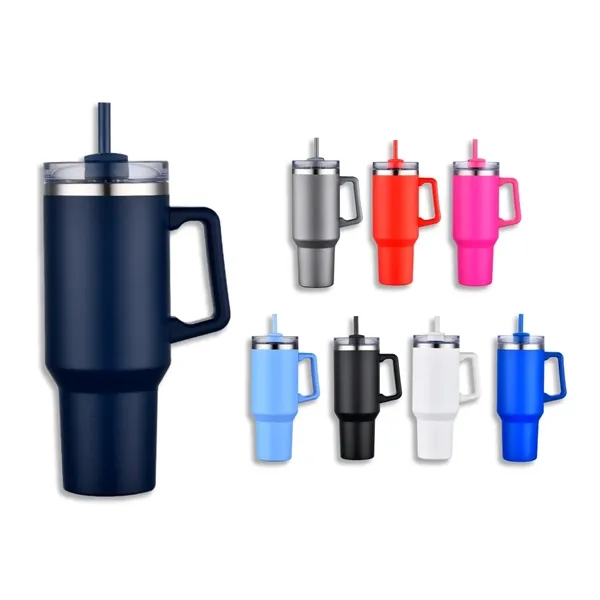 Big Traveler 40 oz Stainless Steel Tumbler - Big Traveler 40 oz Stainless Steel Tumbler - Image 22 of 40
