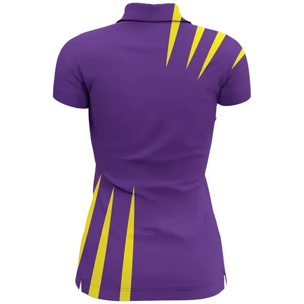 Short Sleeve Polo shirt Women's Sublimation Spandex - Short Sleeve Polo shirt Women's Sublimation Spandex - Image 1 of 1