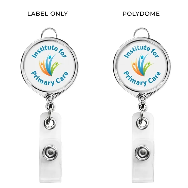 Custom Chrome Large Face Badge Reel