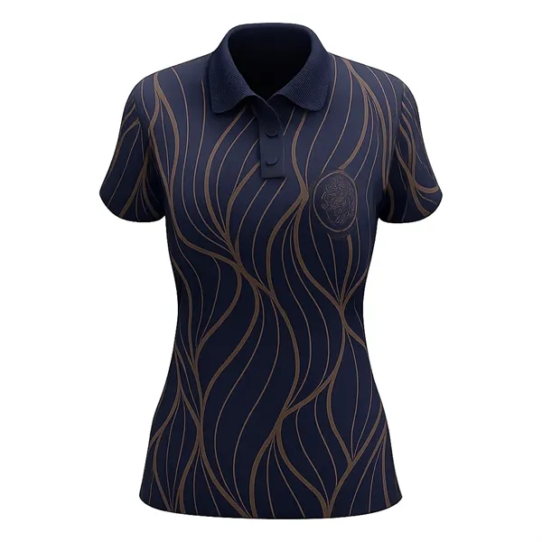 Women's Sublimated Performance Short Sleeve Polo shirt Mesh - Women's Sublimated Performance Short Sleeve Polo shirt Mesh - Image 0 of 1