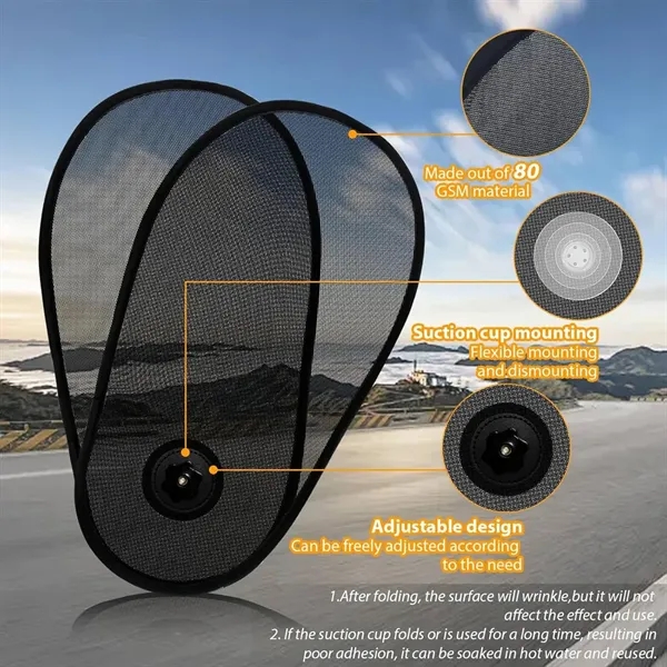 Adjustable Car Side Window Sun Shade - Adjustable Car Side Window Sun Shade - Image 2 of 6