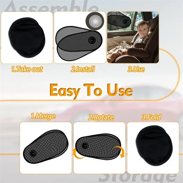 Adjustable Car Side Window Sun Shade - Adjustable Car Side Window Sun Shade - Image 3 of 6