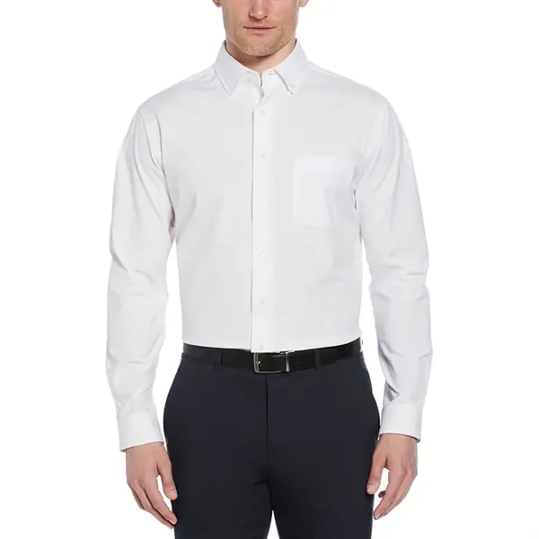 Perry Ellis Heathered Woven Shirt (Big and Tall) - Perry Ellis Heathered Woven Shirt (Big and Tall) - Image 3 of 4
