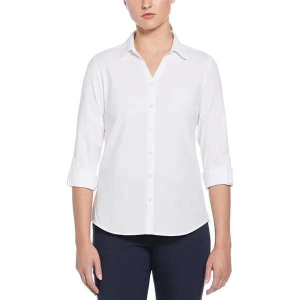 Perry Ellis Ladies Heathered Woven Shirt - Perry Ellis Ladies Heathered Woven Shirt - Image 3 of 4