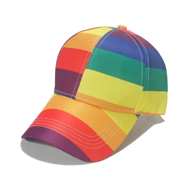 LGBTQ+ Rainbow Baseball Cap/Visor Sun Protection Hat - LGBTQ+ Rainbow Baseball Cap/Visor Sun Protection Hat - Image 0 of 3