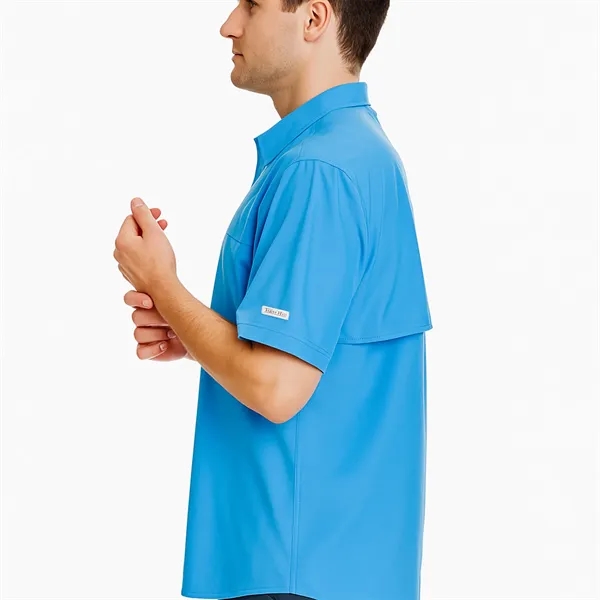Men's Pescador Polyester Fishing Shirt-Short Sleeves - Men's Pescador Polyester Fishing Shirt-Short Sleeves - Image 2 of 24