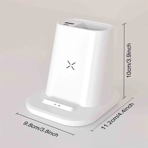 Wireless Charging Station With Pen Holder - Wireless Charging Station With Pen Holder - Image 1 of 3