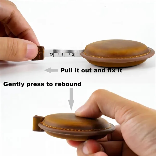 Vintage 59 in Dual Scale Mini Leather Tape Measure - Vintage 59 in Dual Scale Mini Leather Tape Measure - Image 2 of 7