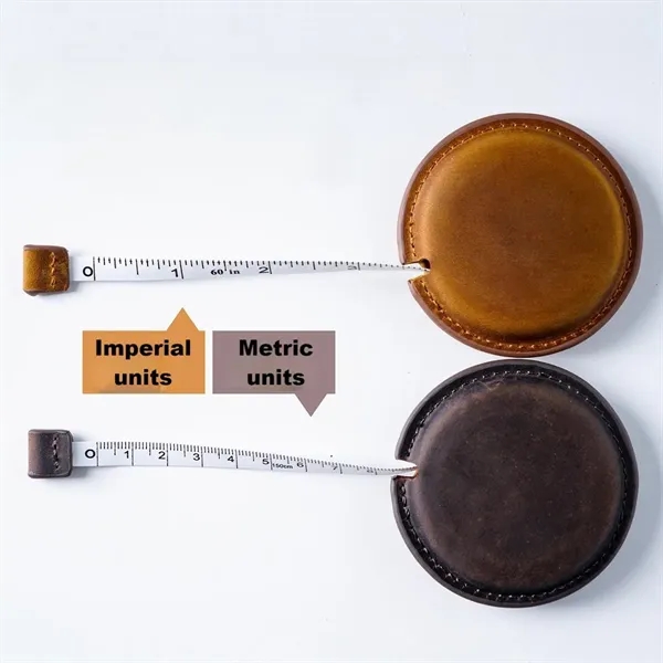Vintage 59 in Dual Scale Mini Leather Tape Measure - Vintage 59 in Dual Scale Mini Leather Tape Measure - Image 7 of 7
