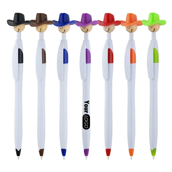 Fun Cowboy Novelty Retractable Ballpoint Pens - Fun Cowboy Novelty Retractable Ballpoint Pens - Image 0 of 2