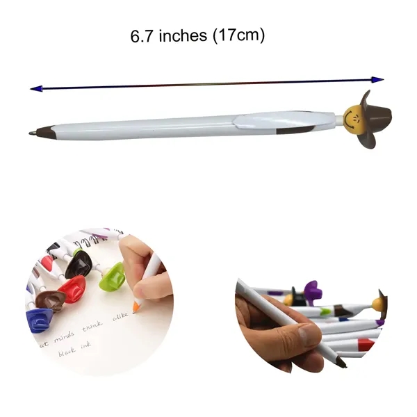 Fun Cowboy Novelty Retractable Ballpoint Pens - Fun Cowboy Novelty Retractable Ballpoint Pens - Image 1 of 2