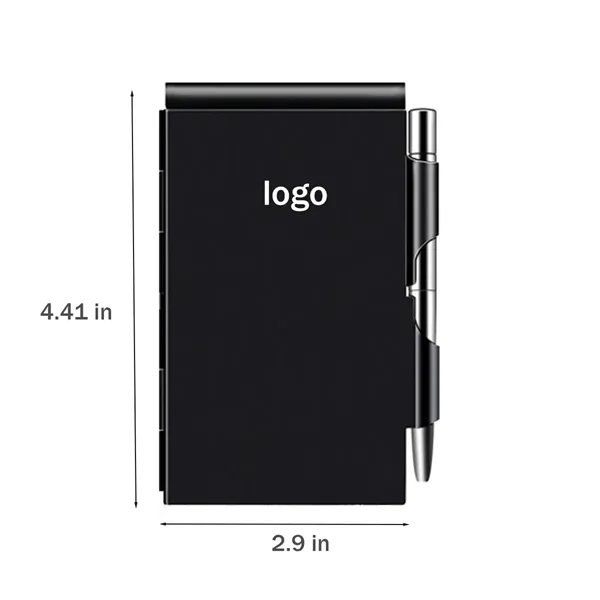Aluminum Alloy Card Box with Pen - Aluminum Alloy Card Box with Pen - Image 1 of 5