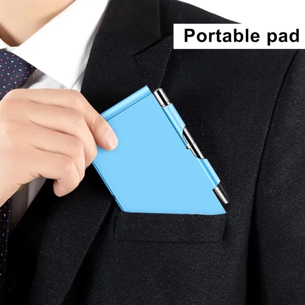 Aluminum Alloy Card Box with Pen - Aluminum Alloy Card Box with Pen - Image 5 of 5