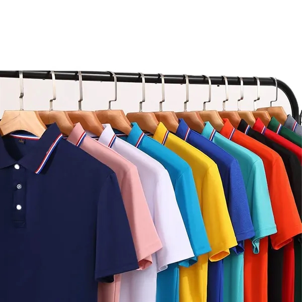 Men's and women's lapel running breathable t-shirt - Men's and women's lapel running breathable t-shirt - Image 3 of 13