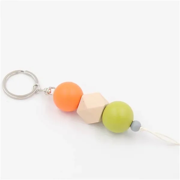 Wood beads keychain - Wood beads keychain - Image 2 of 4