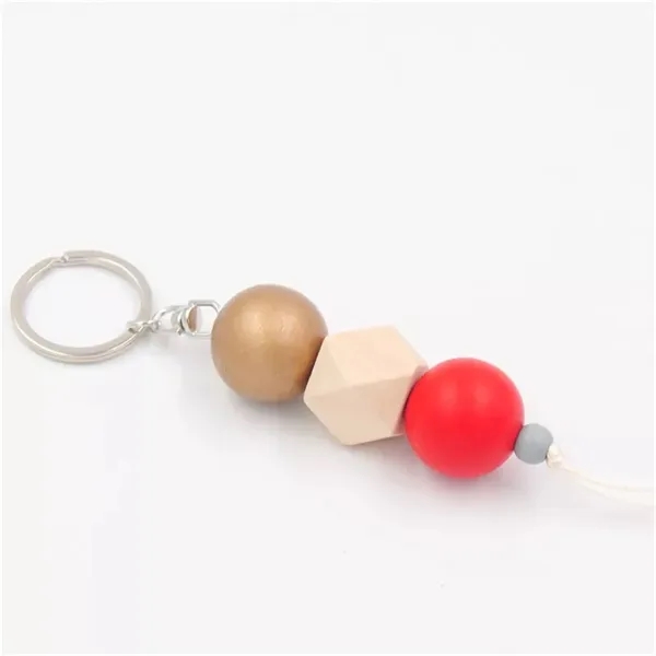 Wood beads keychain - Wood beads keychain - Image 4 of 4