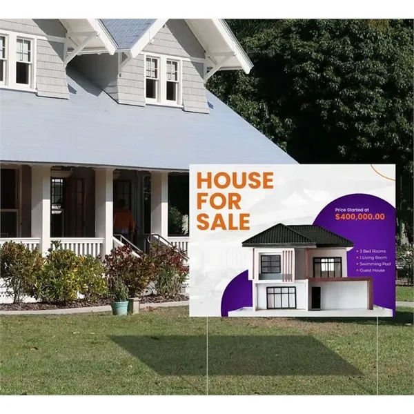 Yard sign (1ft x 1ft) SQFT - Yard sign (1ft x 1ft) SQFT - Image 3 of 8