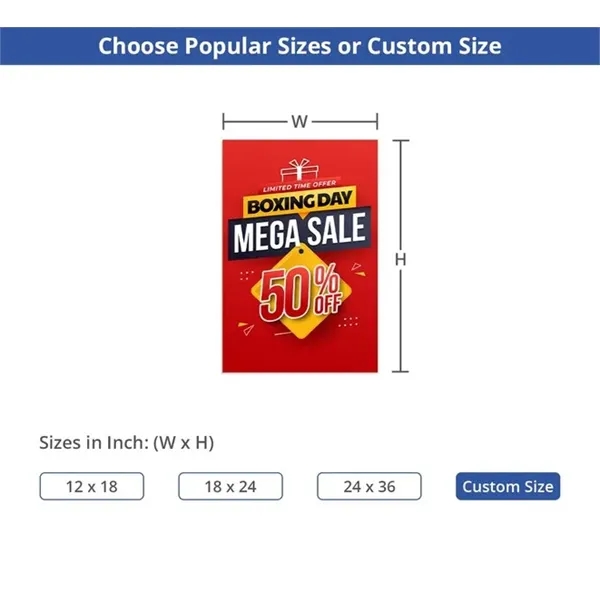 Yard sign (1ft x 1ft) SQFT - Yard sign (1ft x 1ft) SQFT - Image 8 of 8