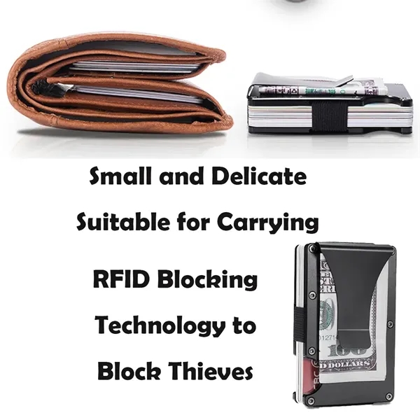 Card Holder with Money Clip - Card Holder with Money Clip - Image 3 of 4