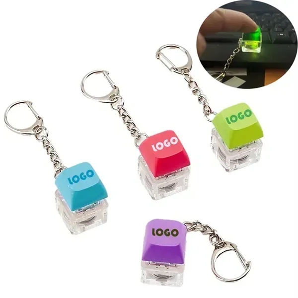 Keychain Pendant Keyboard Keycap Button W/LED Lights - Keychain Pendant Keyboard Keycap Button W/LED Lights - Image 1 of 3