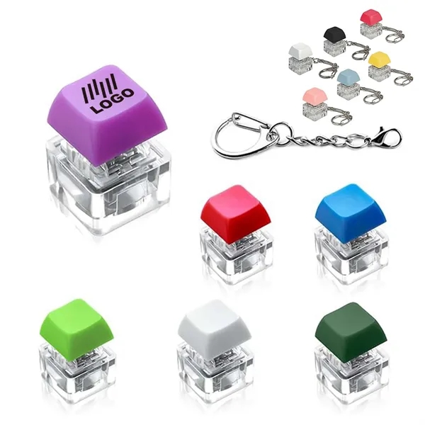 Keychain Pendant Keyboard Keycap Button W/LED Lights - Keychain Pendant Keyboard Keycap Button W/LED Lights - Image 0 of 3