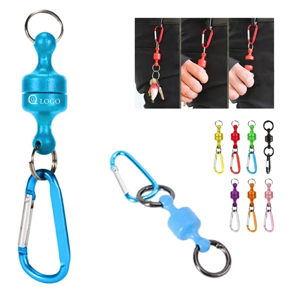 Magnet Hooks Keychain with Carabiner - Magnet Hooks Keychain with Carabiner - Image 0 of 5