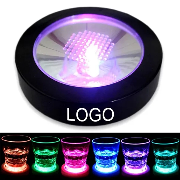 LED Drink Coaster Light Up Bottle Base - LED Drink Coaster Light Up Bottle Base - Image 0 of 3
