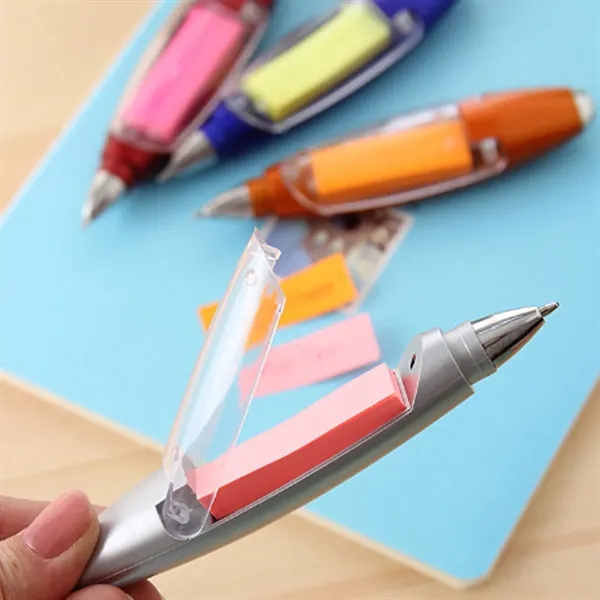 Multifunction Ballpoint Pen W/ LED Light and Sticky Notes - Multifunction Ballpoint Pen W/ LED Light and Sticky Notes - Image 4 of 6