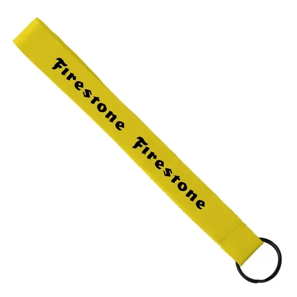 3/4" Sewn Polyester Keychain with Metal Split-Ring - 3/4" Sewn Polyester Keychain with Metal Split-Ring - Image 1 of 6