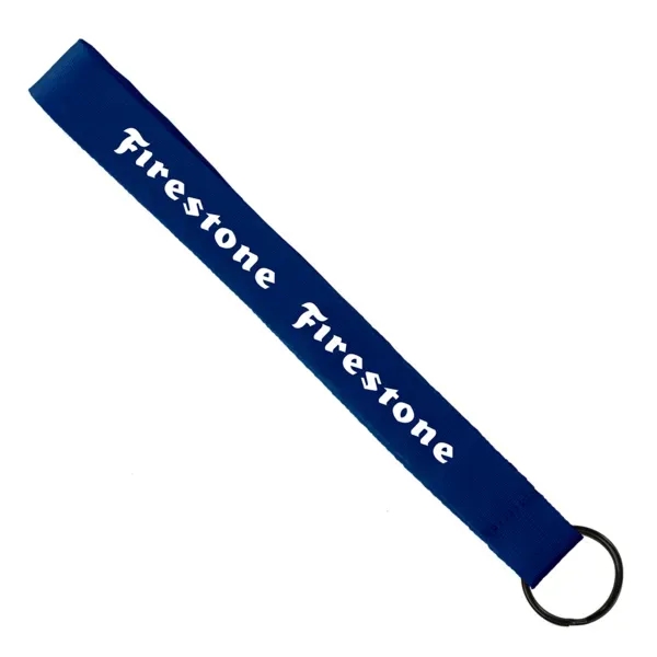 3/4" Sewn Polyester Keychain with Metal Split-Ring - 3/4" Sewn Polyester Keychain with Metal Split-Ring - Image 5 of 6