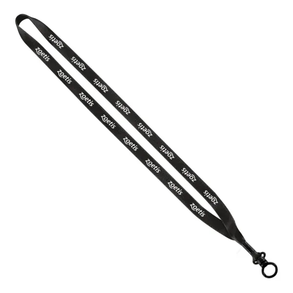 Custom 1/2" Polyester Lanyard with Metal Crimp & O-Ring