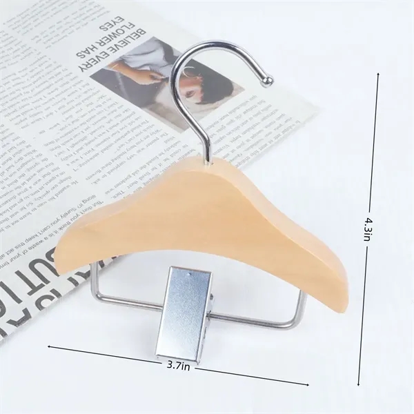 Solid Wood Mini Hanger for Pet Clothes Dog Clothing - Solid Wood Mini Hanger for Pet Clothes Dog Clothing - Image 4 of 4
