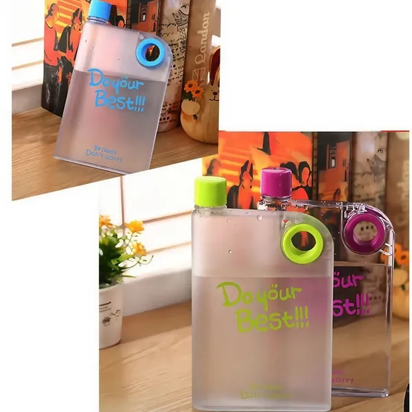 Flat Portable Plastic Water Bottle Handle Customizable - Flat Portable Plastic Water Bottle Handle Customizable - Image 1 of 4